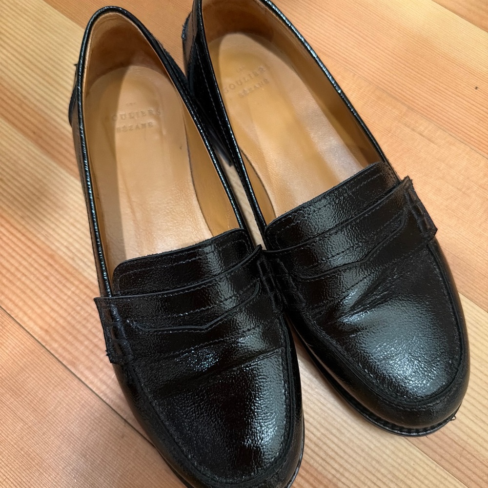 Sezane André Loafers Vernis Noir - Size 37 or 6,5/7 US
